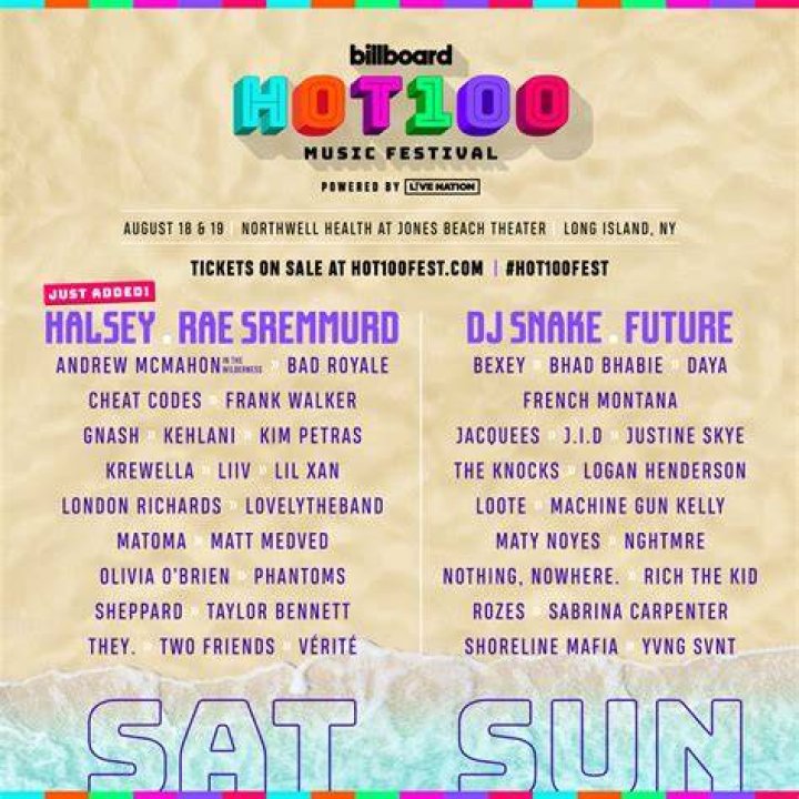 Billboard Hot 100 Music Festival Lineup Announced!
