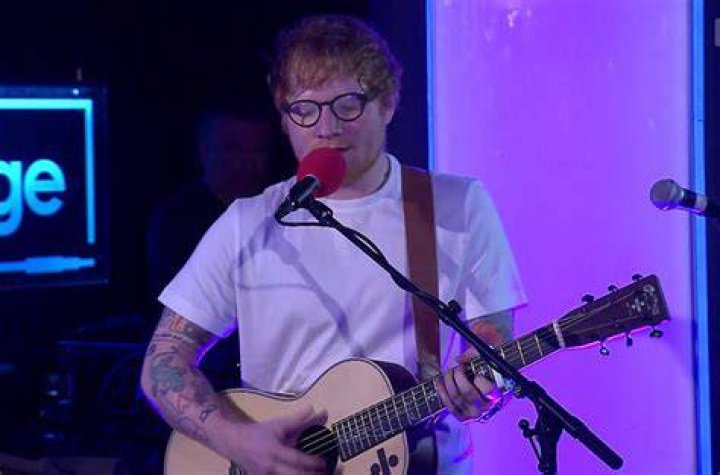 Ed Sheeran performs in Radio 1's Live Lounge
