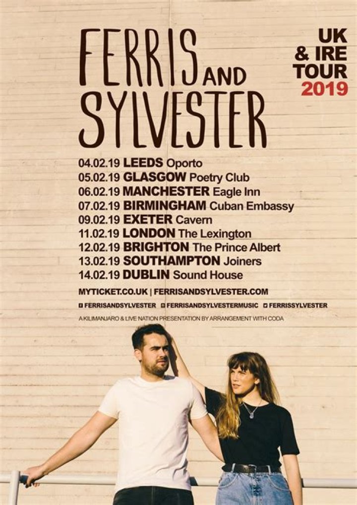 Ferris & Sylvester Announce 2019 UK and Ireland Headline Tour