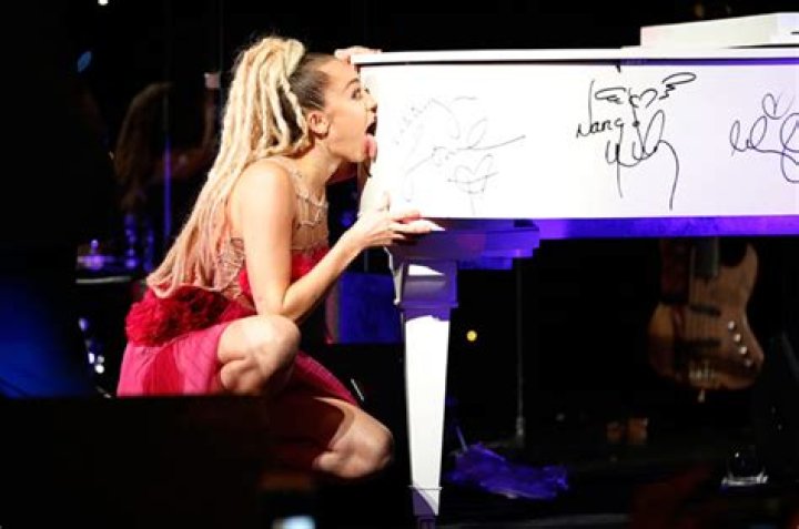 Miley Licked a Piano for LGBTQ+ Youth
