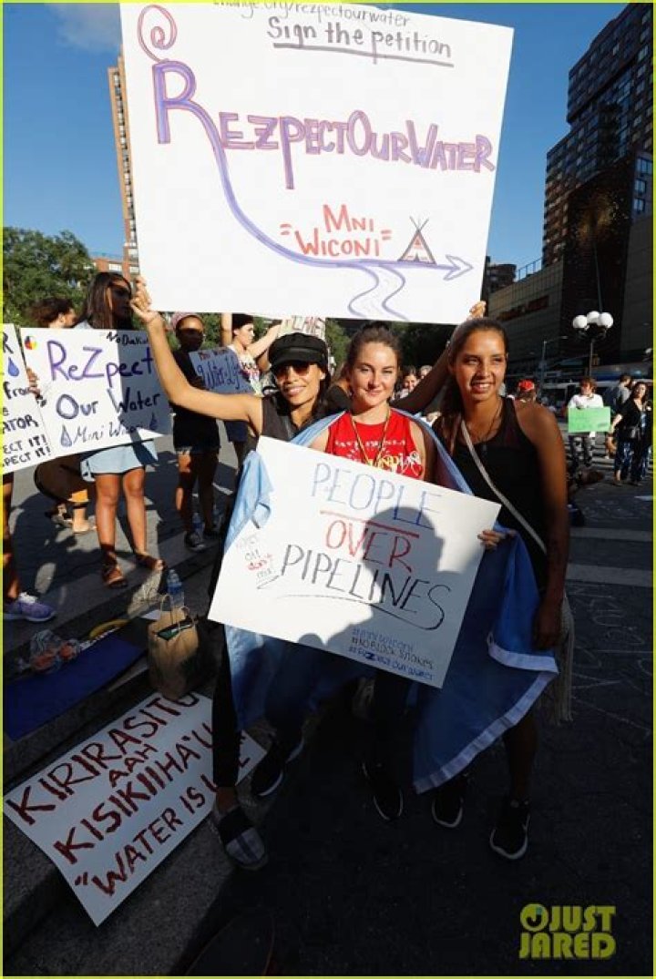 Shailene Woodley & Rosario Dawson Lead Protest Against Oil Pipeline