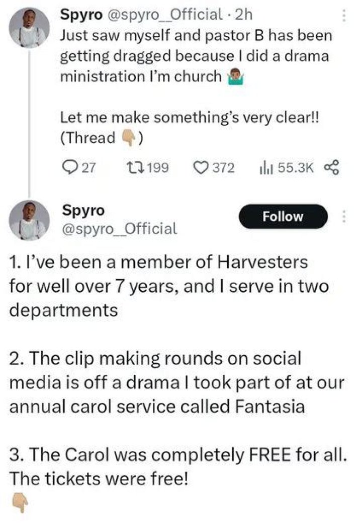 Singer Spyro's Church Performance Sparks Controversy