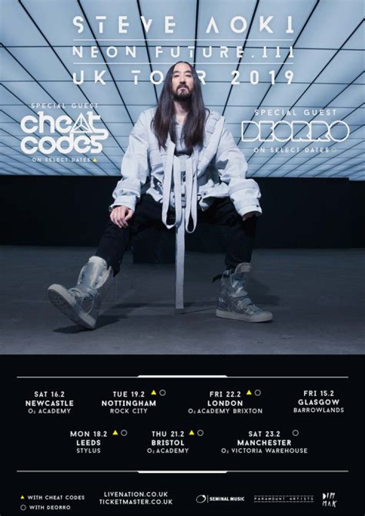Steve Aoki Announces 'Neon Future III' UK Tour Dates