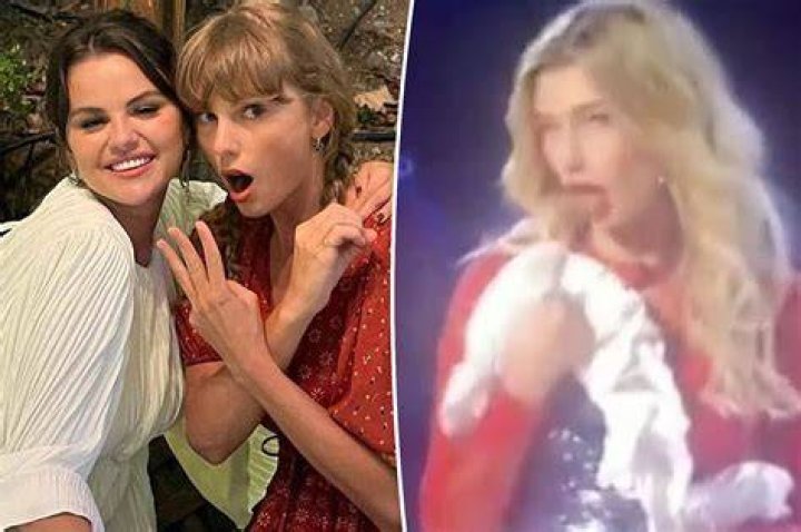 Taylor Swift Sticks Her Tongue Out In Disgust as Justin Bieber and Selena Gomez Kiss (VIDEO)