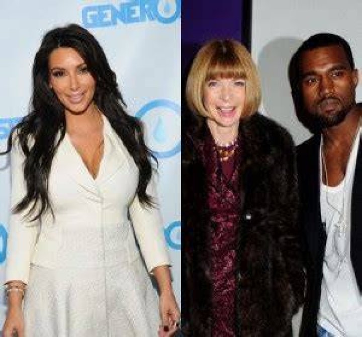 Vogue`s Anna Wintour Ignores Kim Kardashian But Welcomes Kanye West